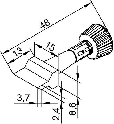 Жало паяльное Ersa 102ZDLF150