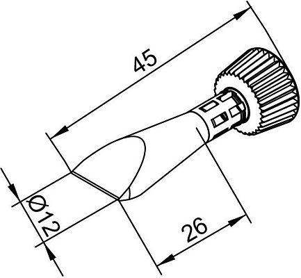 Жало паяльное Ersa 102CDLF120C