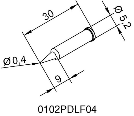 Жало паяльное Ersa 102PDLF04